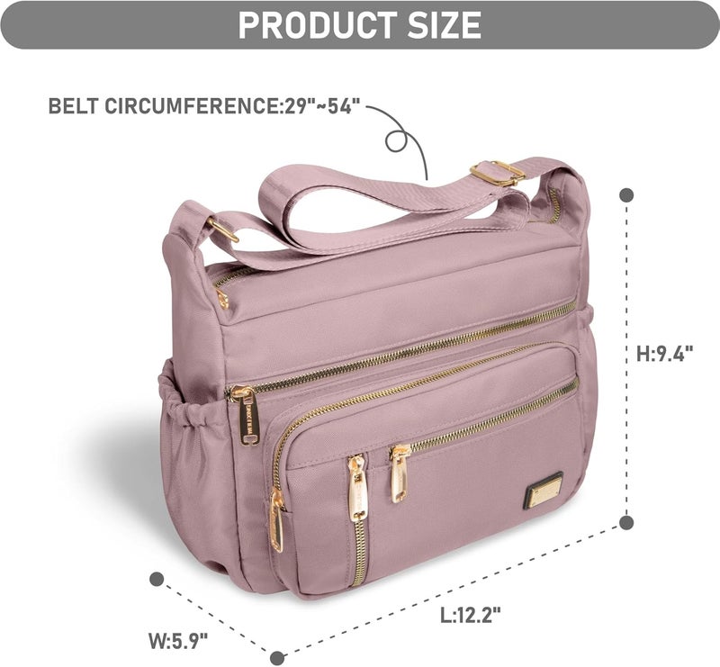 NPBAG Crossbody Bag for Women, Shoulder Purse Handbag Messenger Bag, Trendy Pocketbooks, Waterproof and Multi-Pockets - Image 3